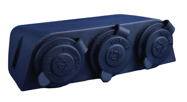 Triple outlet for portables